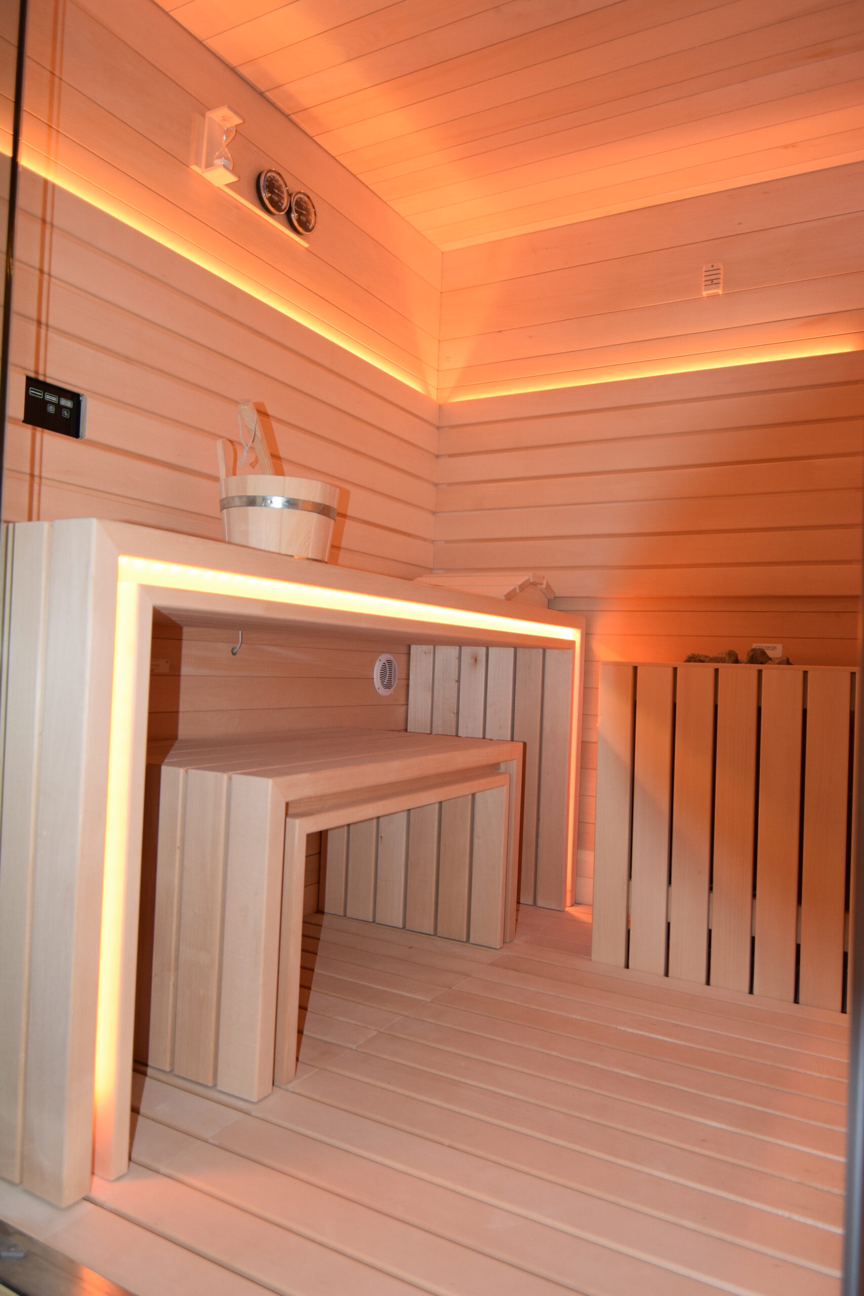 Detalle sauna